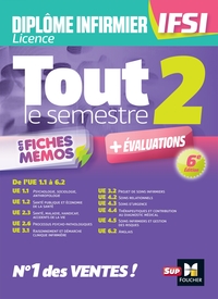 Picture of Tout le semestre 2 en fiches mémos - DEI IFSI - 6e édition - Révision et entraînement
