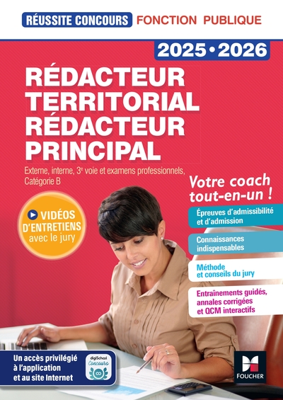 Picture of Réussite Concours - Rédacteur territorial/principal - 2025-2026 - Préparation complète
