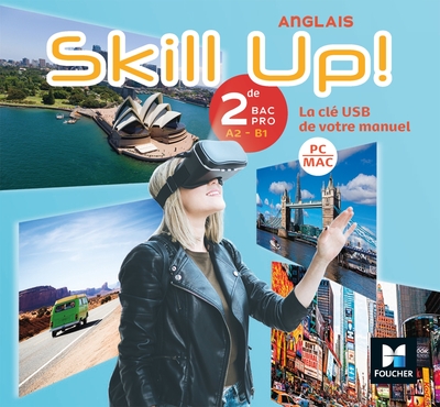 Image de Skill Up! - Anglais 2de Bac Pro - Éd. 2019 - Clé USB
