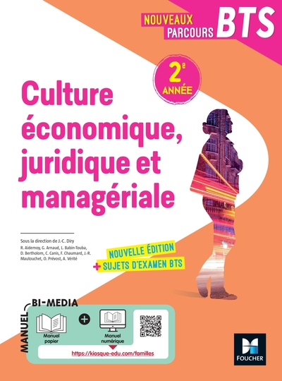 Image de Nouveaux Parcours -  Culture économique juridique et managériale (CEJM)  BTS 2e année - Éd 2022