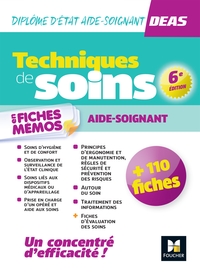 Picture of Techniques de soins en fiches mémos - DEAS Diplôme d'Etat Aide-Soignant