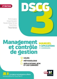 Image de DSCG 3 - Management et contrôle de gestion - Manuel et applications