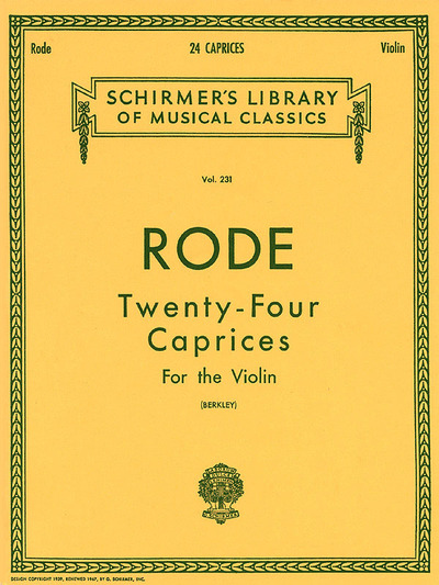Image de PIERRE RODE : 24 CAPRICES - VIOLON ET PIANO