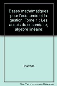 Image de Bases Math T1 Economie Gestion