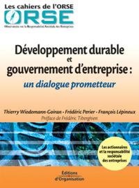 Image de DEVELOPPEMENT DURABLE ET GOUVERNEMENT D'ENTREPRISE : UN DIALOGUE PROMETTEUR