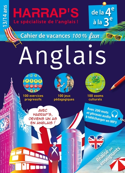 Picture of HARRAP's Cahier de vacances De la 4e à la 3e