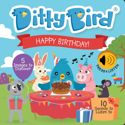 Picture of DITTY BIRD - LIVRE MUSICAL SENSORIEL BEBE : HAPPY BIRTHDAY, FETE D'ANNIVERSAIRE, SOUFFLER LES BOUGIE