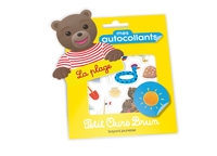 Image de Mes autocollants Petit Ours Brun - La plage