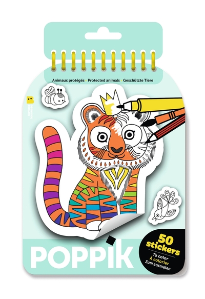 Picture of CARNET DE STICKERS - Animaux protégés