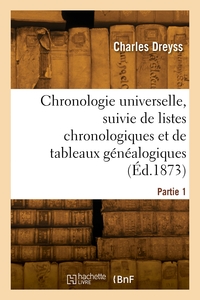 Picture of Chronologie universelle. Partie 1