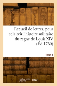 Image de Recueil de lettres. Tome 1
