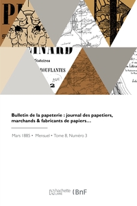Picture of Bulletin de la papeterie