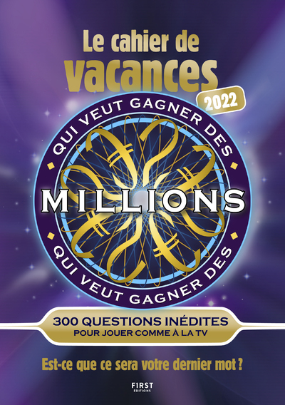 Picture of Cahier de vacances Qui veut gagner des millions ?