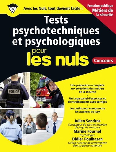 Picture of Tests psychotechniques et psychologiques Pour les Nuls Concours - Métiers de sécurité