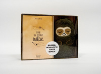 Picture of Coffret instant relax - bouillotte paresseux Les mains au chaud, le coeur heureux