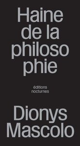 Image de HAINE DE LA PHILOSOPHIE : HEIDEGGER COMME MODELE
