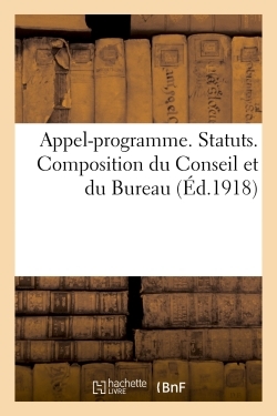 Image de Appel-programme. Statuts. Composition du Conseil et du Bureau