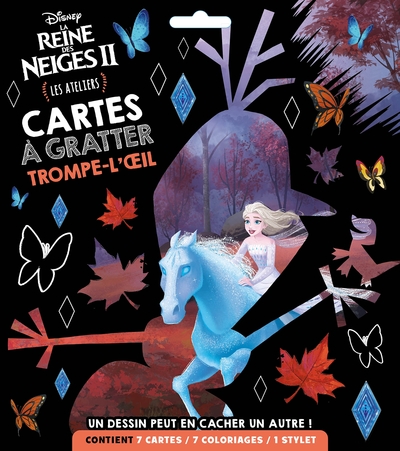 Image de LA REINE DES NEIGES 2 - Les Ateliers Disney - Cartes à gratter Trompe l'oeil
