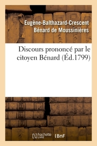 Picture of Discours prononcé par le citoyen Bénard, président d'administration municipale du 8e arrondissement