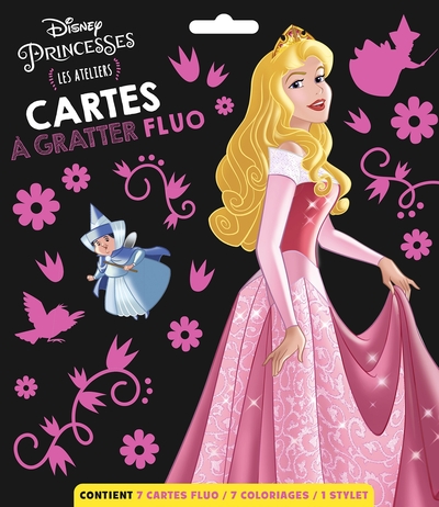 Image de DISNEY PRINCESSES - Les Ateliers Disney - Cartes à gratter fluorescentes