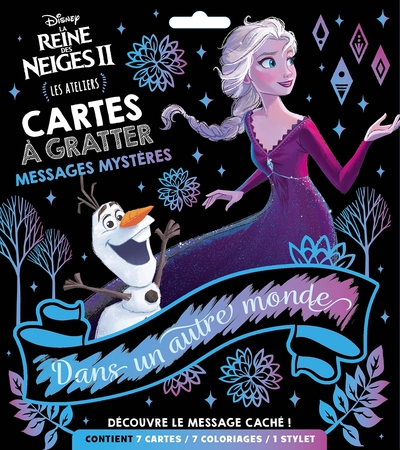 Image de LA REINE DES NEIGES 2 - Les Ateliers Disney - Cartes à gratter - Messages mystères - Disney