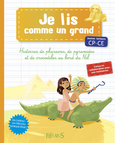 Image de HISTOIRES DE PHARAONS, DE PYRAMIDES ET DE CROCODILES AU BORD DU NIL (+ MARQUE-PAGE)