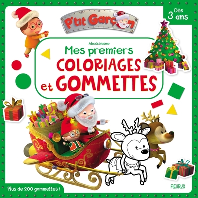 Picture of Mes premiers coloriages et gommettes - P tit garçon - Noël