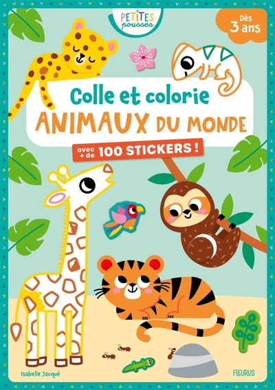 Picture of Colle et colorie - Animaux du monde