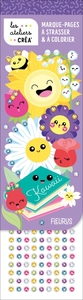 Image de Marque-pages à strasser et à colorier - Kawaii