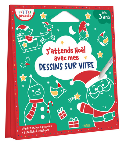 Image de J'attends Noël avec mes dessins sur vitre
