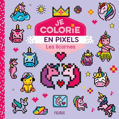 Picture of Je colorie en pixels - Les licornes