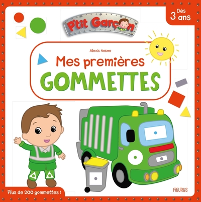 Picture of Mes premières gommettes - P'tit Garçon (camion-poubelle)