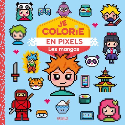 Image de Je colorie en pixels - Les mangas