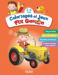 Picture of Coloriages et jeux P'tit garçon (orange)