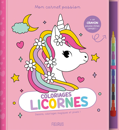 Picture of Mon carnet passion   Coloriages licornes