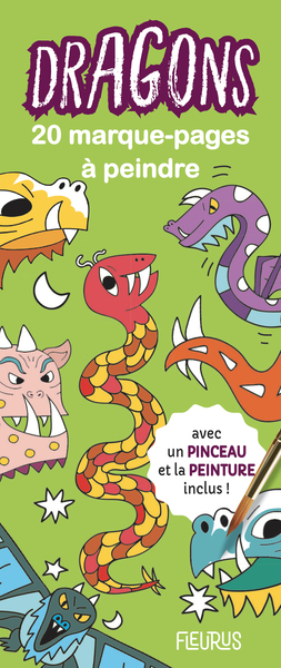 Image de Marque-pages à peindre - dragons