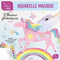 Image de Aquarelle magique. Chevaux fantastiques