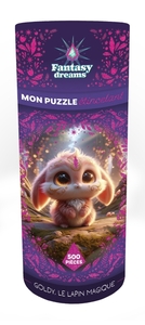 Image de Mon puzzle étincelant Fantasy Dreams - Goldy, le lapin magique (500 pièces)