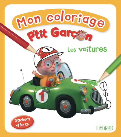 Image de Mon coloriage p'tit garçon - Les voitures