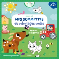 Image de Mes gommettes et coloriages codés - Animaux de la ferme