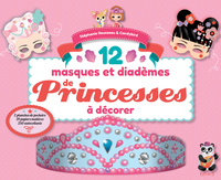 Image de 12 masques et diadèmes de princesses à décorer