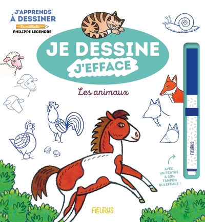 Image de Je dessine, j'efface   J'apprends à dessiner les animaux