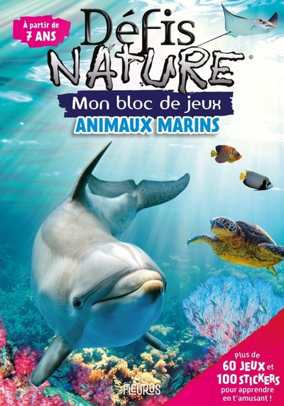 Image de Bloc jeux - Défis Nature (avec stickers) - Animaux marins