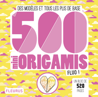 Image de 500 mini origamis fluo !