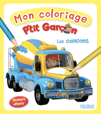 Image de Mon coloriage p'tit garçon - Les camions