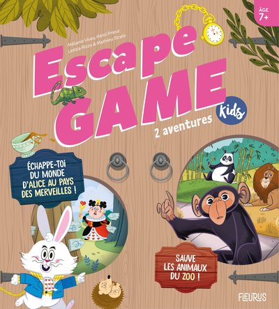 Image de Escape Game Kids  - 2 aventures (Sauve les animaux du zoo !, Échappe-toi du monde d Alice au pays de