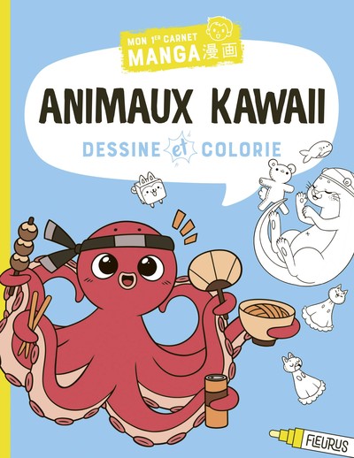 Image de Dessine et colorie   Animaux kawaii