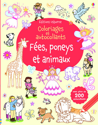 Image de Fées, poneys et animaux - Coloriages et autocollants
