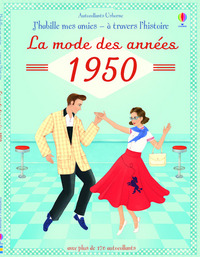 Picture of J'habille mes amies - à travers l'Histoire - La mode des années 1950 - Autocollants Usborne