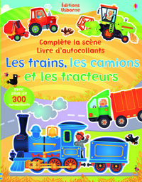 Picture of Les trains, les camions et les tracteurs - Complète la scène livre d'autocollants (volume combiné)